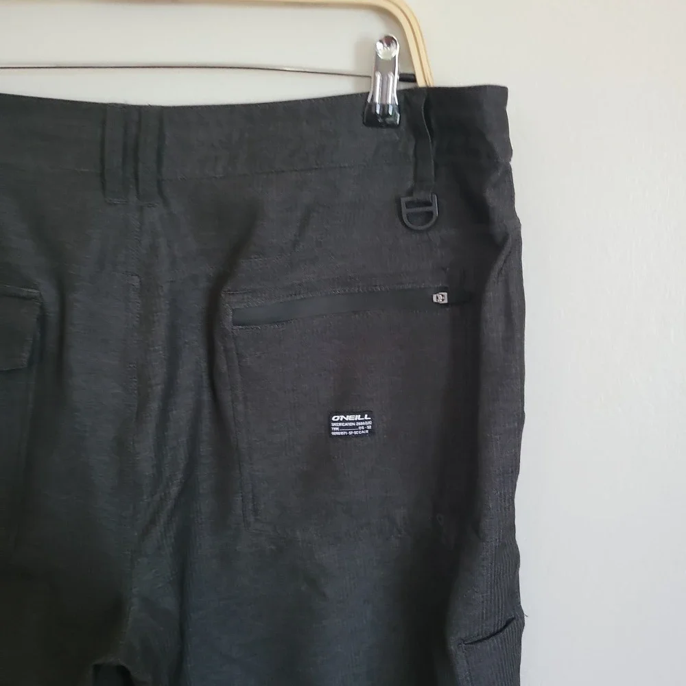Oneill Crossover Hybrid Shorts 38 Charcoal Gray Athleisure Beach Casual Coastal